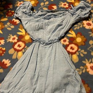 pastel blue dress